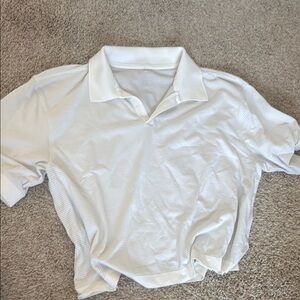 Lululemon White Golf Shirt